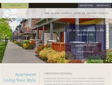 Tablet Screenshot of creekviewcrossings.com